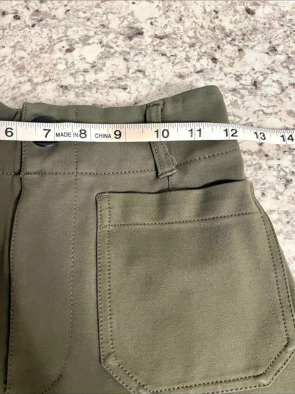 Maeve The Colette Wide Leg Pants in Green Waist 24 Like New - Picture 13 of 16
